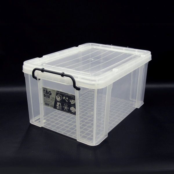 収納ボックス 収納ケース プラスチック製 タグボックス05 透明（クリア）収納箱 DIY、アウトドア用品などの整理に 重ね置き可能